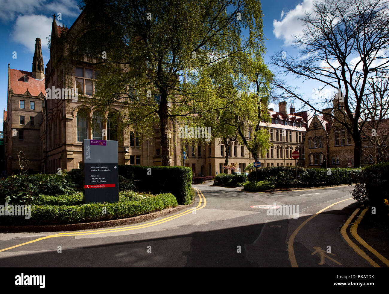 University of Manchester Old part Campus Stock Photo