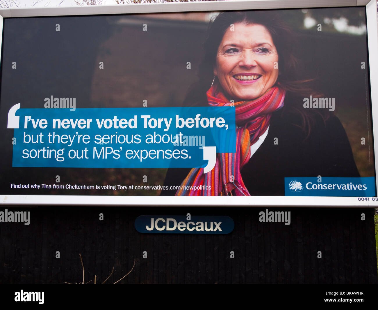 Conservative Party Election Poster, Edinburgh Stock Photo
