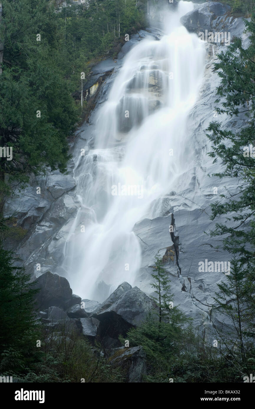 Shannon Falls On The Sea To Sky Highway Near Vancouver British Columbia 