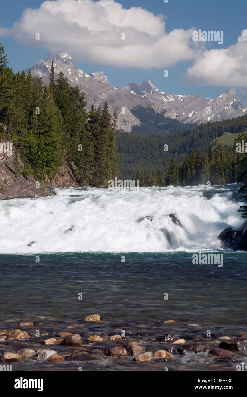 Bow Falls, Bow River, Banff National Park, Alberta, Canada Stock Photo