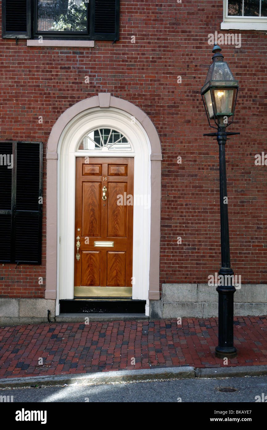 West Cedar Street, Beacon Hill, Boston, Massachusetts Stock Photo