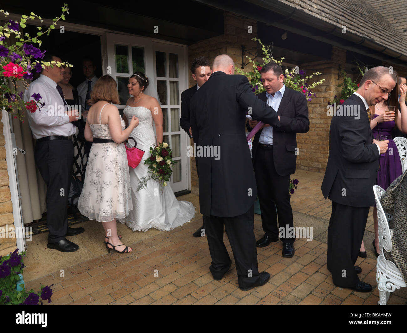 Family At Wedding Reception Peterborough England Stock Photo Alamy