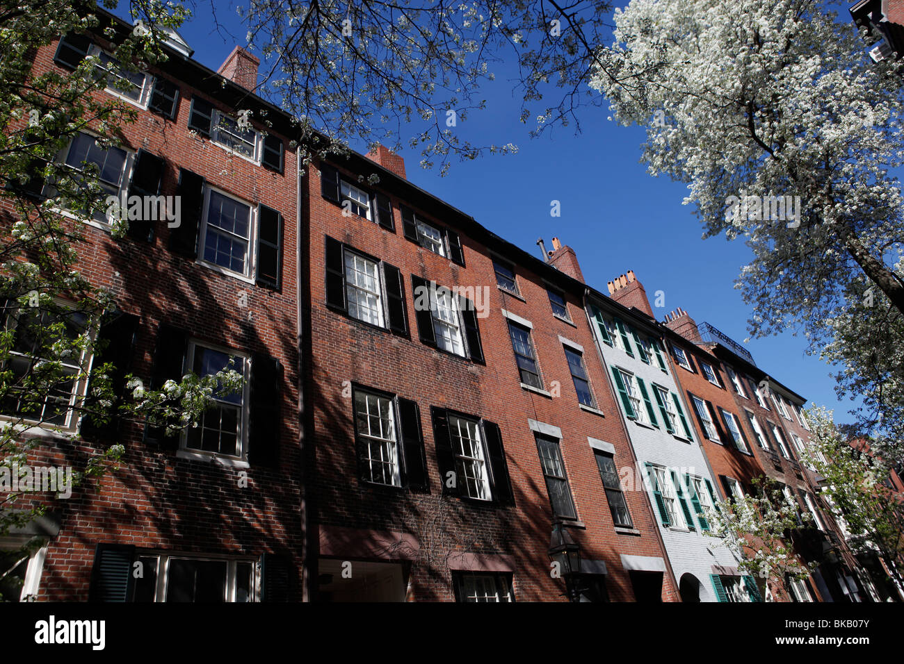 Pinckney Street, Beacon Hill, Boston, Massachusetts Stock Photo Alamy