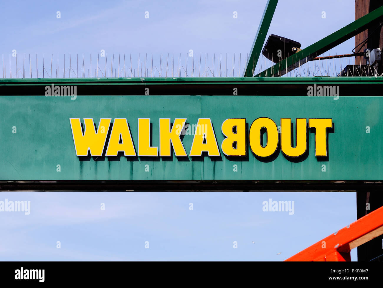 the walkabout pub chain sign, uk Stock Photo