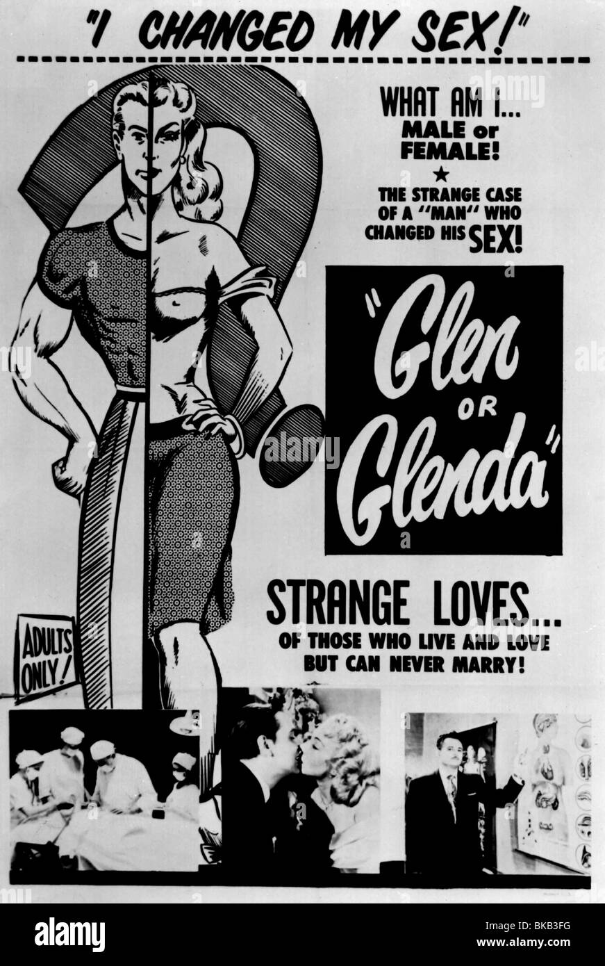 GLEN OR GLENDA -1953 POSTER Stock Photo
