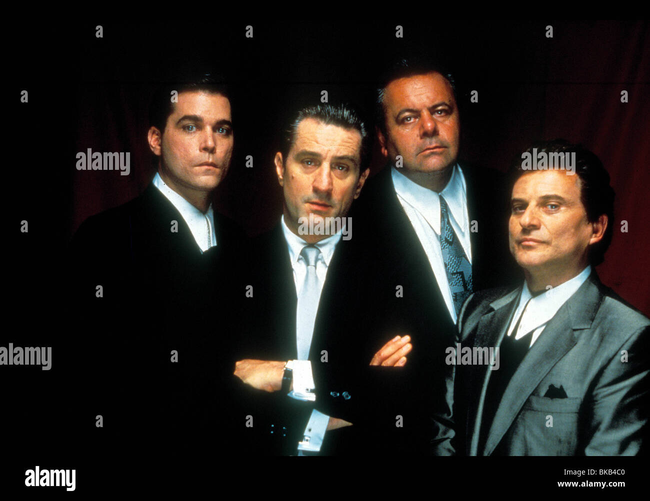 GOODFELLAS (1990) RAY LIOTTA, ROBERT DE NIRO, PAUL SORVINO, JOE PESCI GGDF 001 Stock Photo