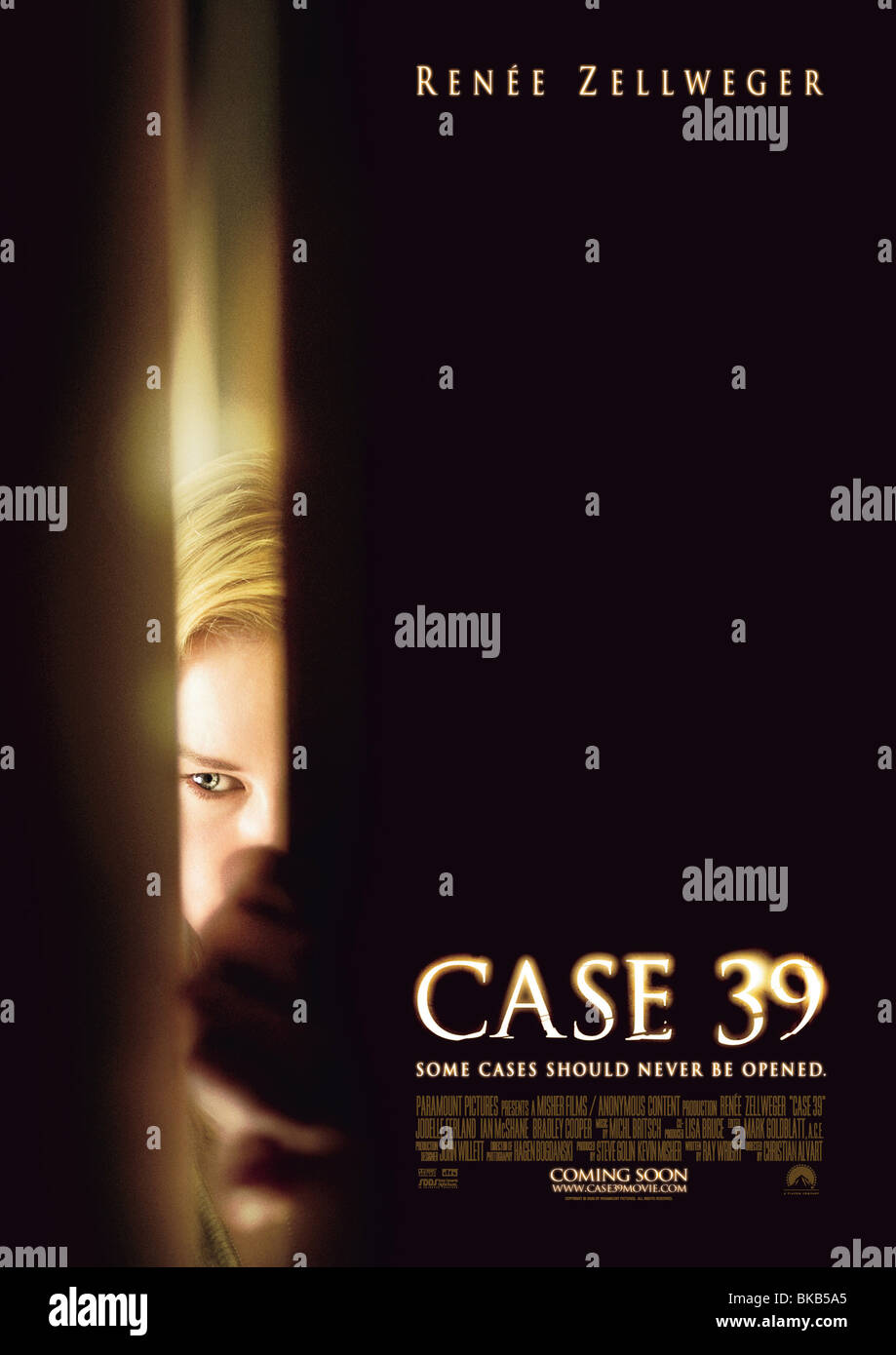 Case 39 Year : 2009 Director : Christian Alvart Renée Zellweger Movie poster (USA) Stock Photo