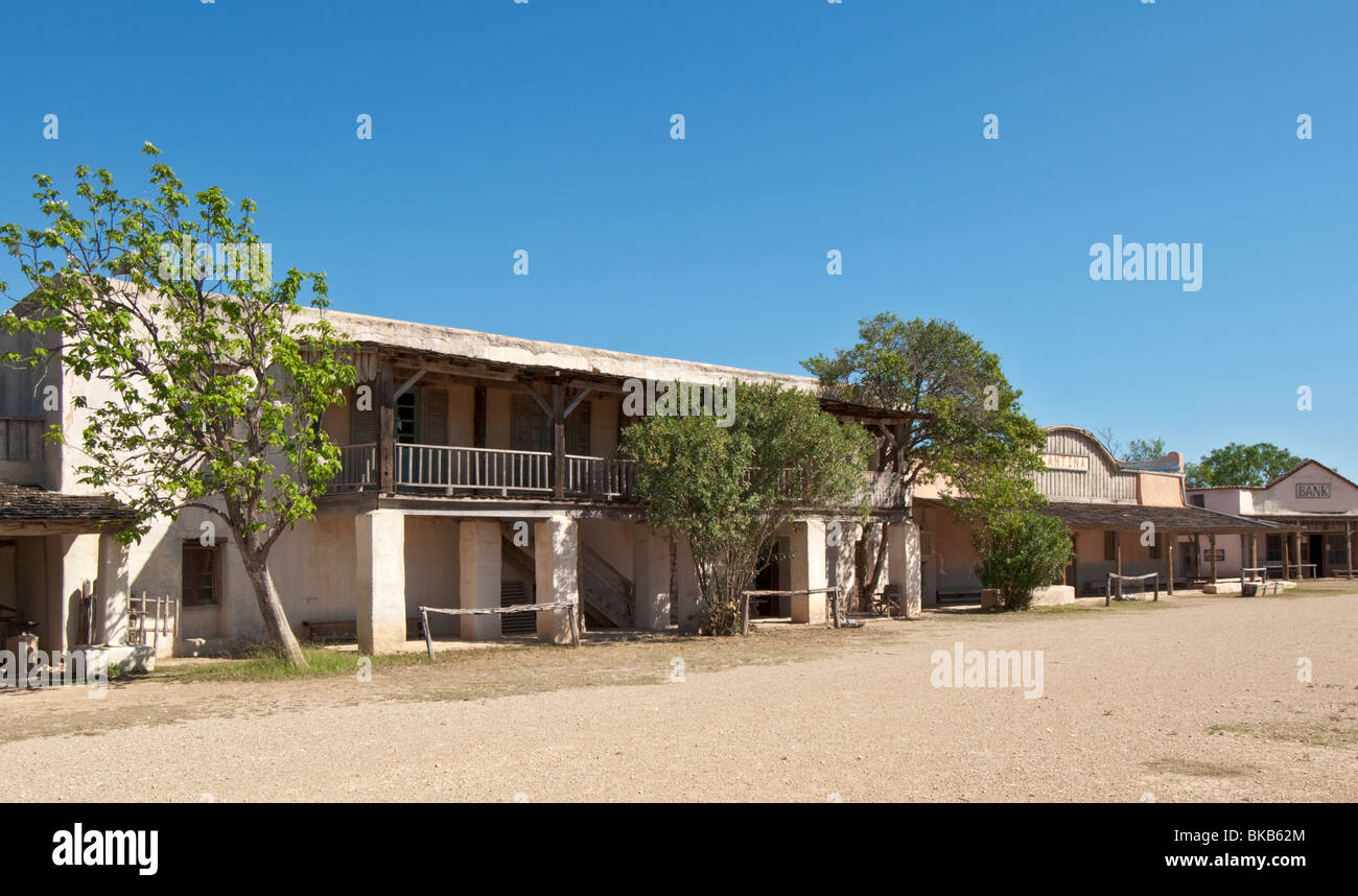Texas, Hill Country, Brackettville, Alamo Village, movie location since 1951 Stock Photo