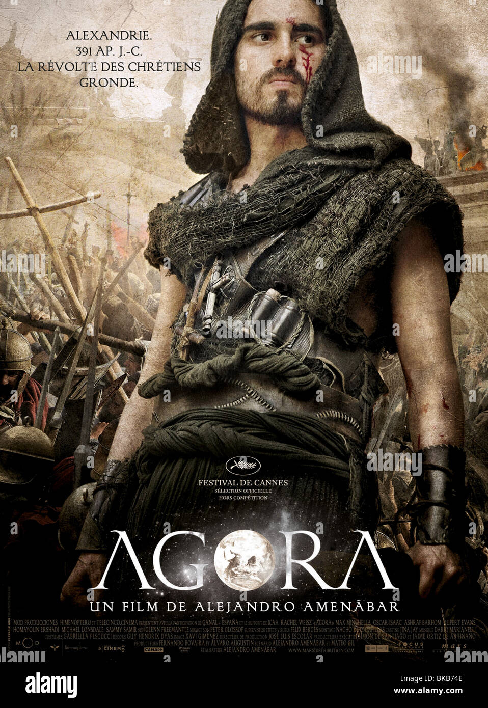 Agora Year : 2009 Director : Alejandro Amenábar Max Minghella Movie poster (Sp) Stock Photo
