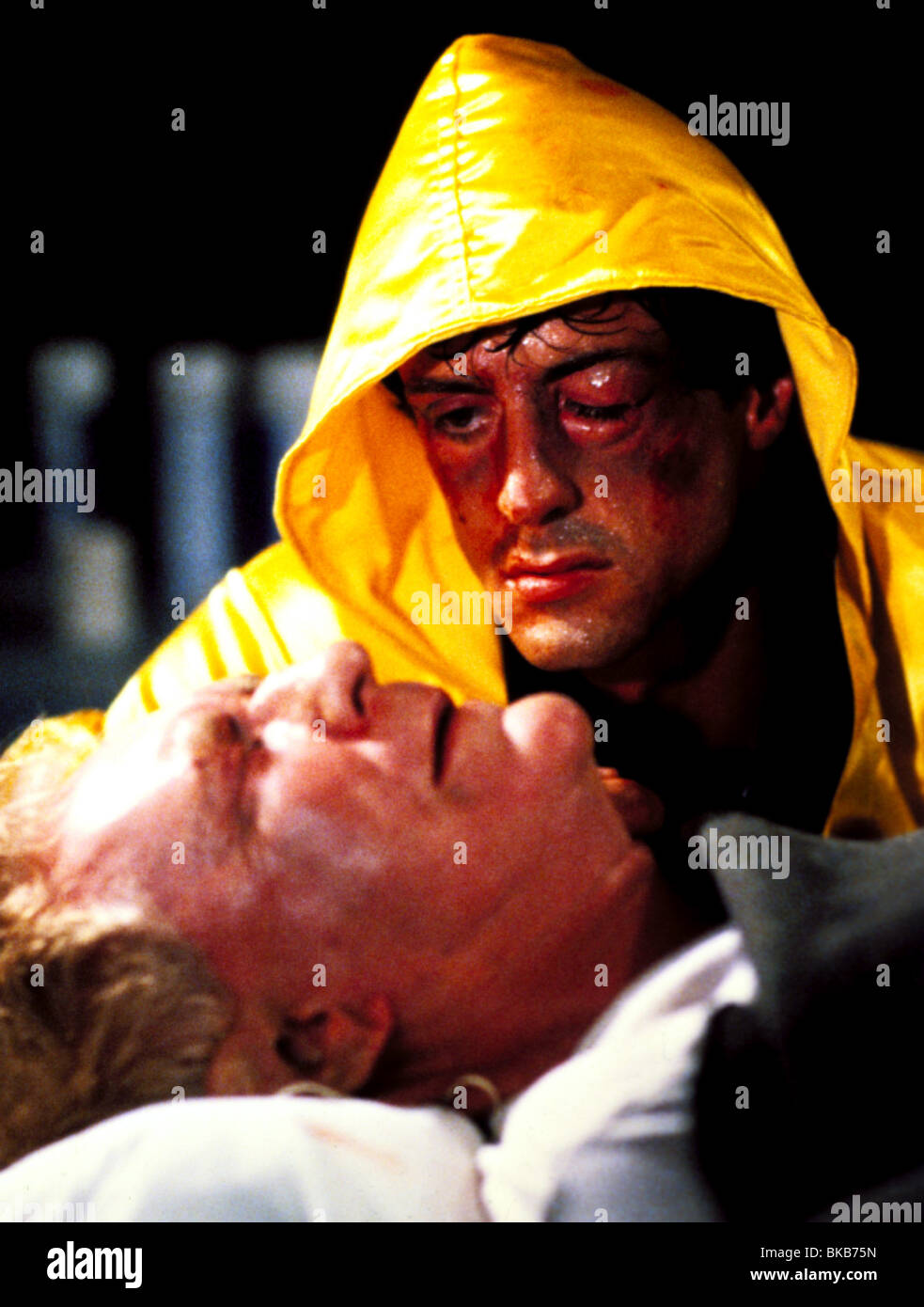 ROCKY III (1982) BURGESS MEREDITH, SYLVESTER STALLONE RK3 002OS Stock Photo