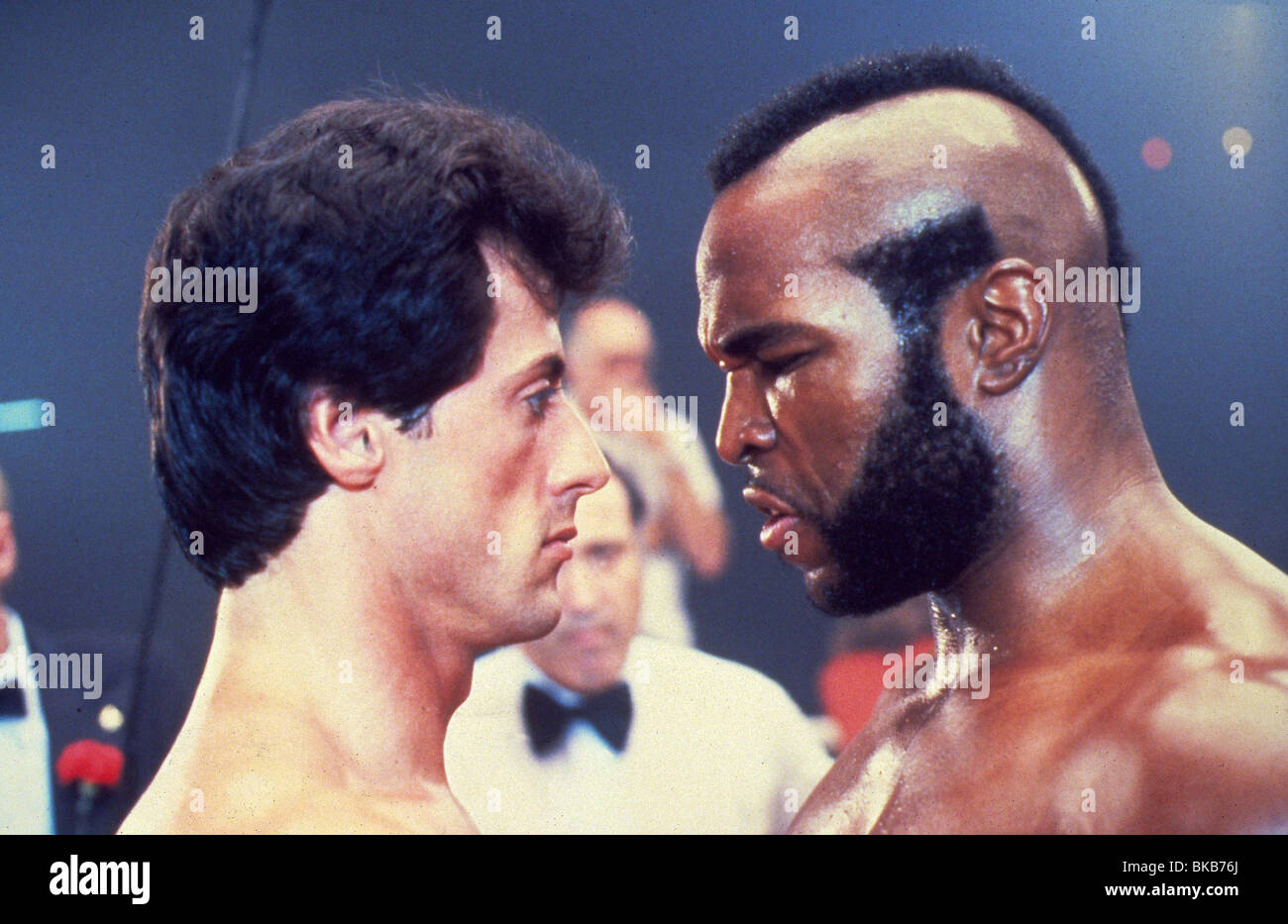 ROCKY III (1982) SYLVESTER STALLONE, MR T RK3 007 Stock Photo