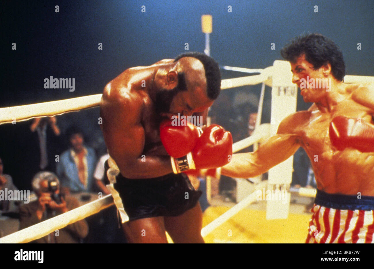 ROCKY III (1982) MR T, SYLVESTER STALLONE RK3 028 Stock Photo