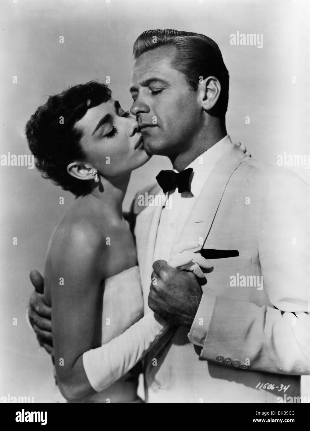 July 5, 1956 - London, England, U.K. - Actress AUDREY HEPBURN and husband,  Stock Photo, Picture And Rights Managed Image. Pic.  ZUK-19720209-RPO-K09-225