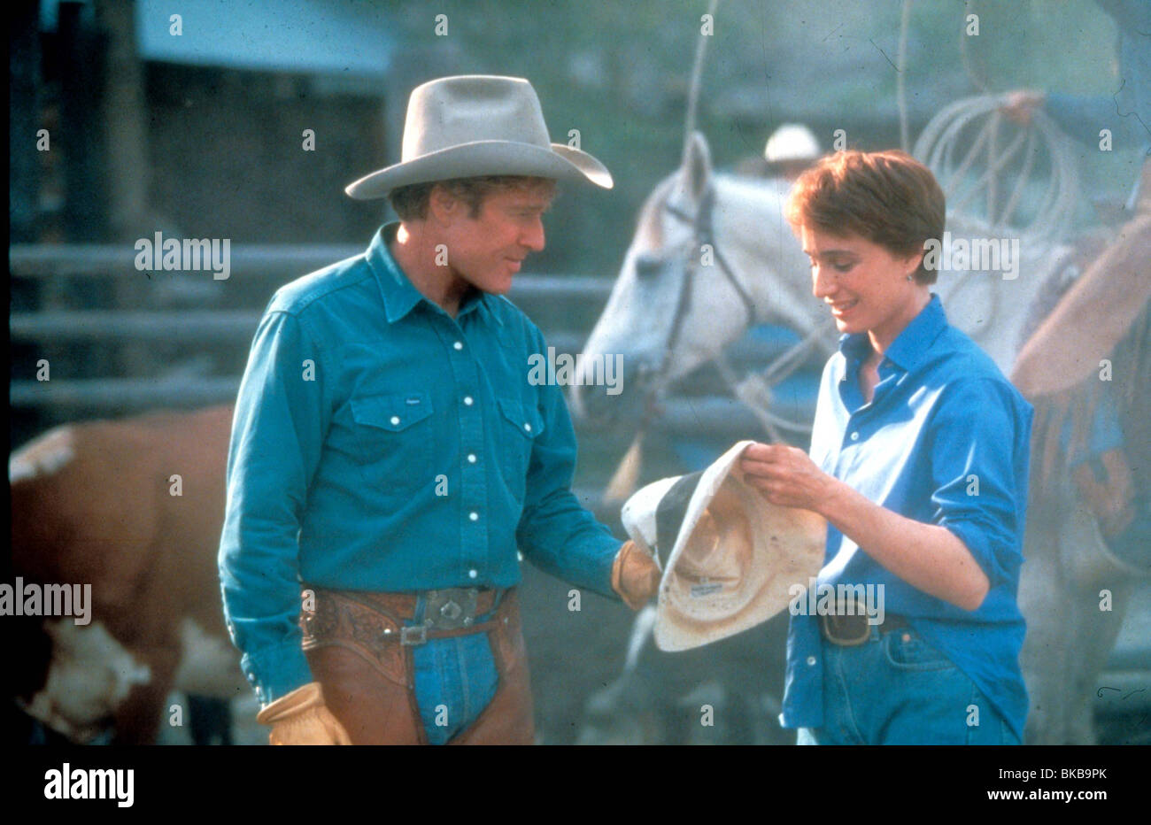 THE HORSE WHISPERER ROBERT REDFORD,KRISTIN SCOTT THOMAS HRWH 088 Stock Photo Alamy