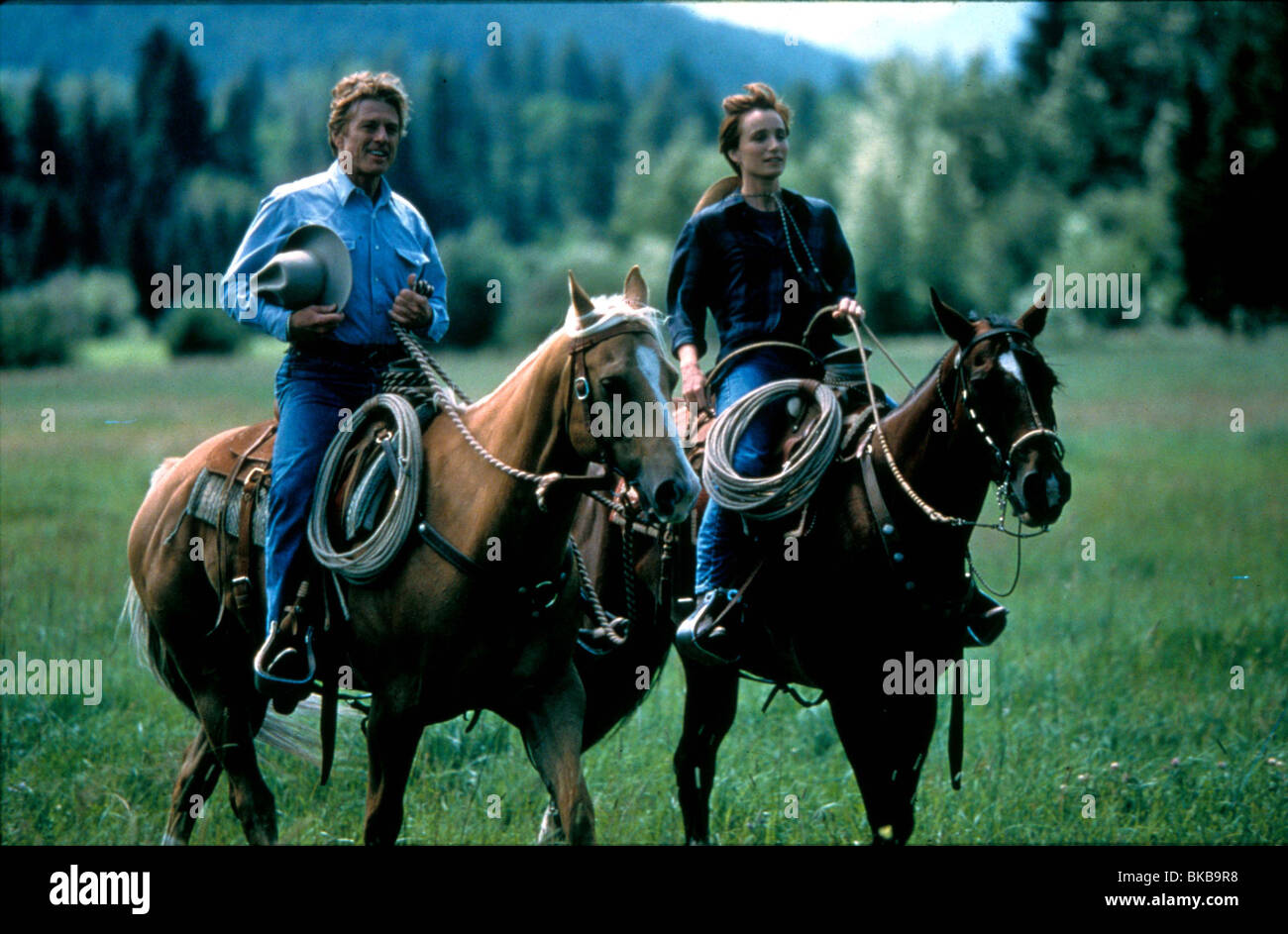 THE HORSE WHISPERER ROBERT REDFORD,KRISTIN SCOTT THOMAS HRWH 102 Stock Photo Alamy