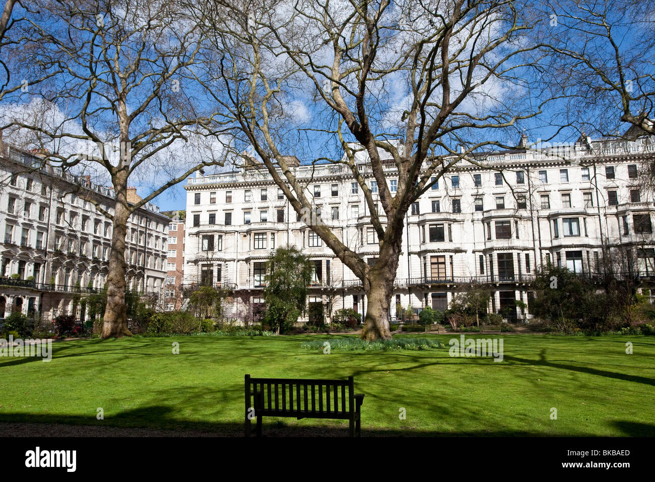 Ennismore Gardens, Knightsbridge, London, SW7, England, UK Stock Photo