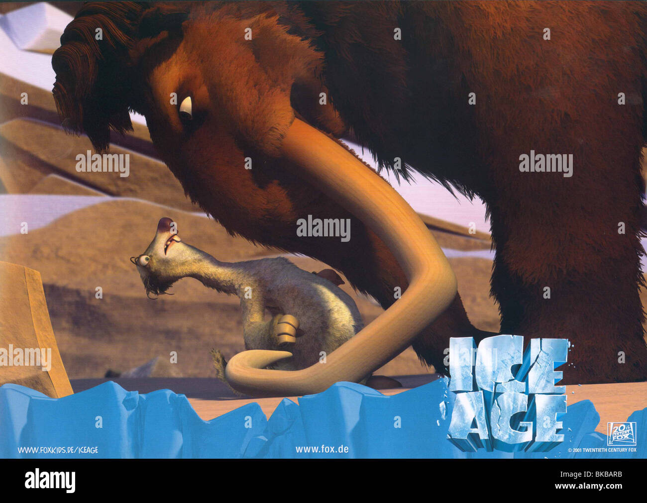 ICE AGE -2002 ANIMATION Stock Photo