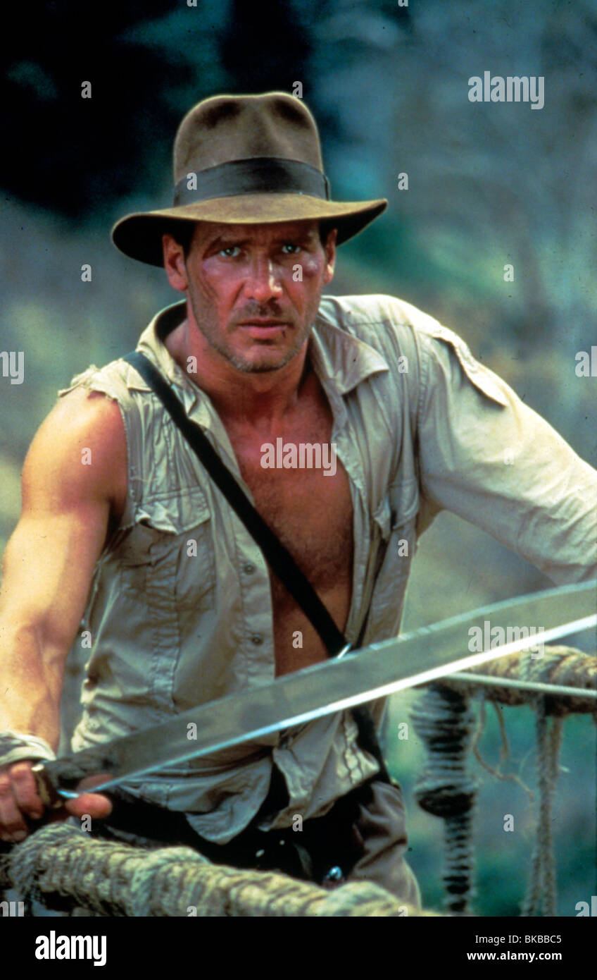 INDIANA JONES AND THE TEMPLE OF DOOM (1984) HARRISON FORD INT 017 L Stock Photo