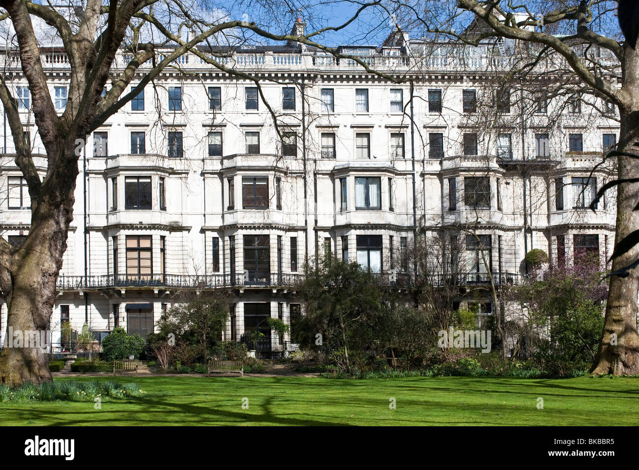 Ennismore Gardens, Knightsbridge, London, SW7, England, UK Stock Photo