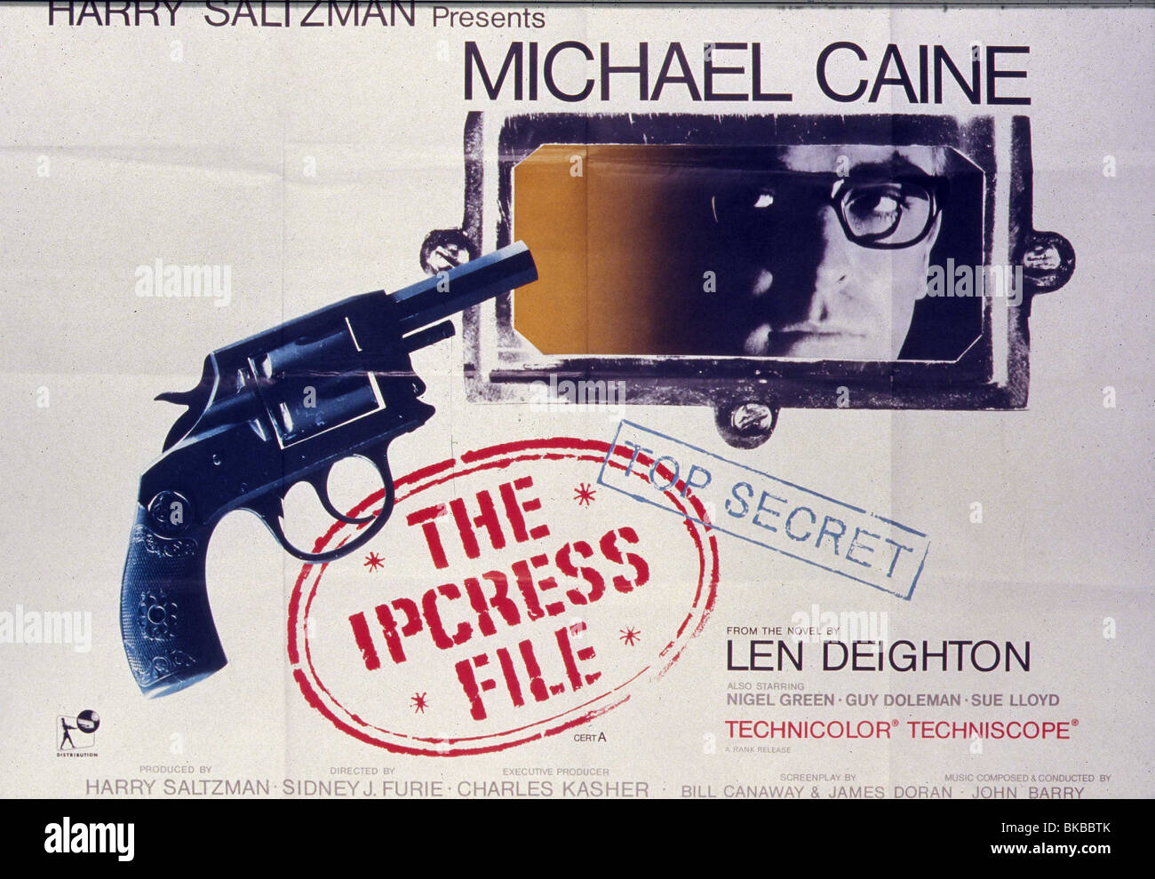 THE IPCRESS FILE (1965) MICHAEL CAINE POSTER IPF 006 H Stock Photo