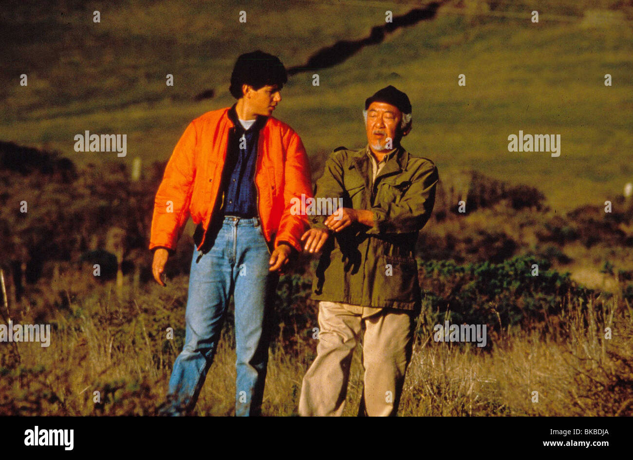 Ralph macchio pat morita the karate kid iii hires stock photography