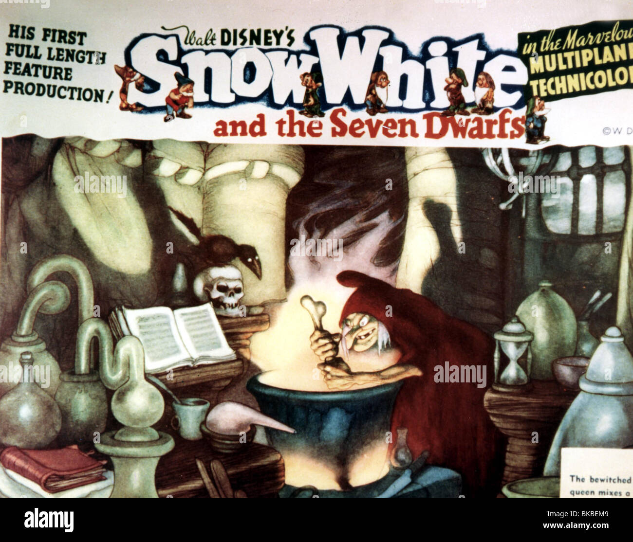 SNOW WHITE AND THE SEVEN DWARFS (1937) ANIMATED CREDIT DISNEY POSTER SSNW 008CP Stock Photo