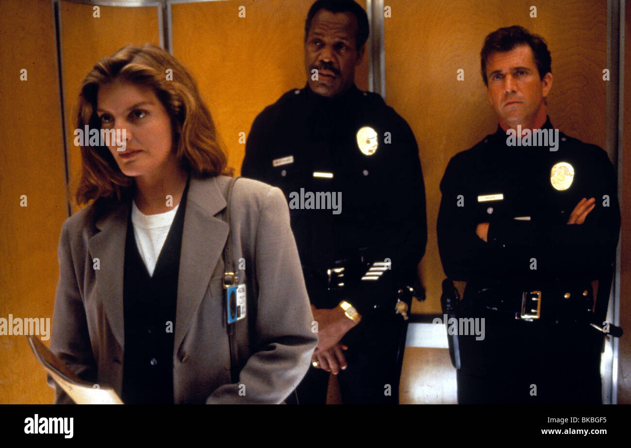LETHAL WEAPON 3 (1992) RENE RUSSO, DANNY GLOVER, MEL GIBSON LW3 026 H Stock Photo