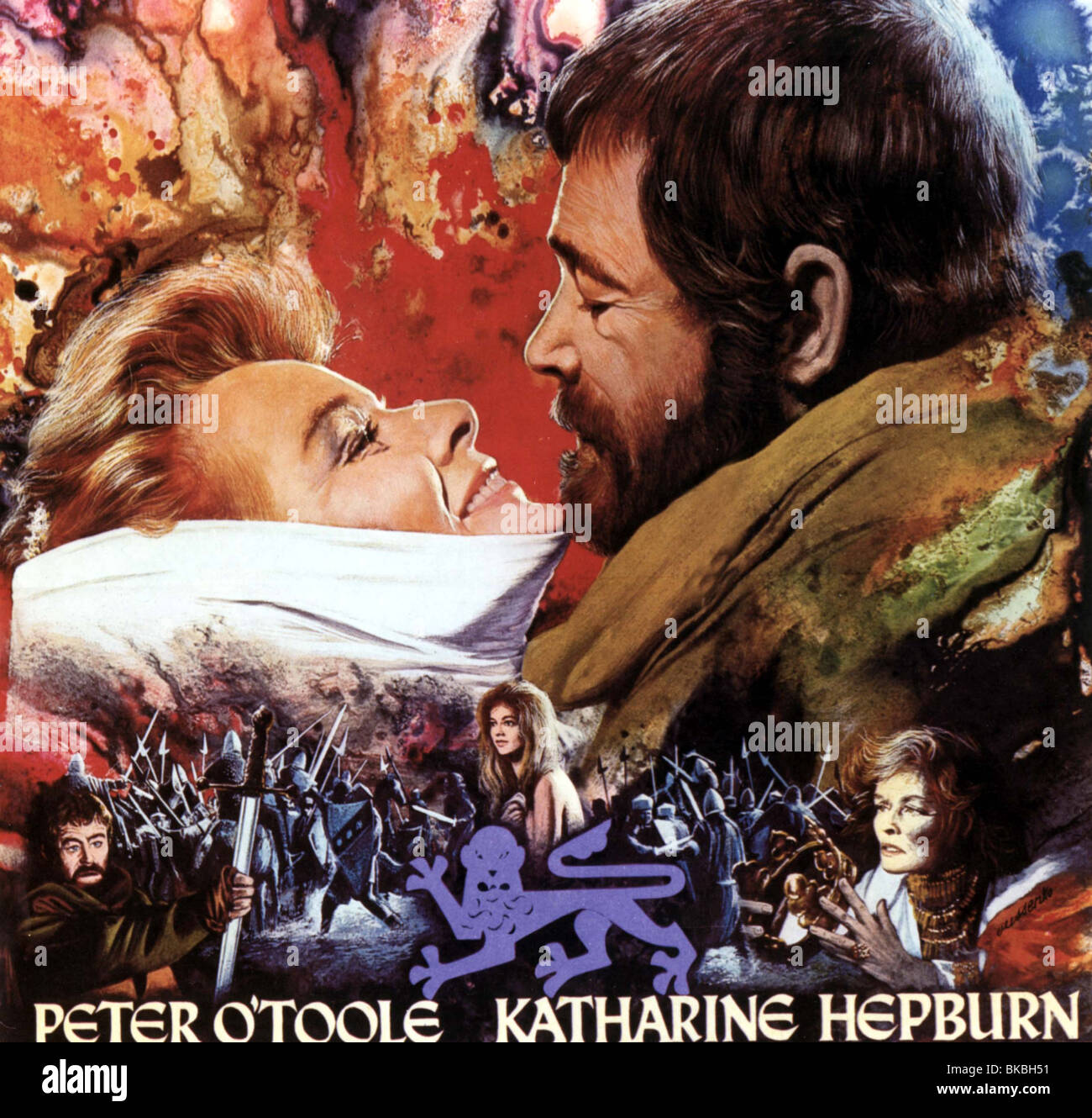 THE LION IN WINTER (1968) KATHARINE HEPBURN, PETER O'TOOLE POSTER TLIW 001CP Stock Photo