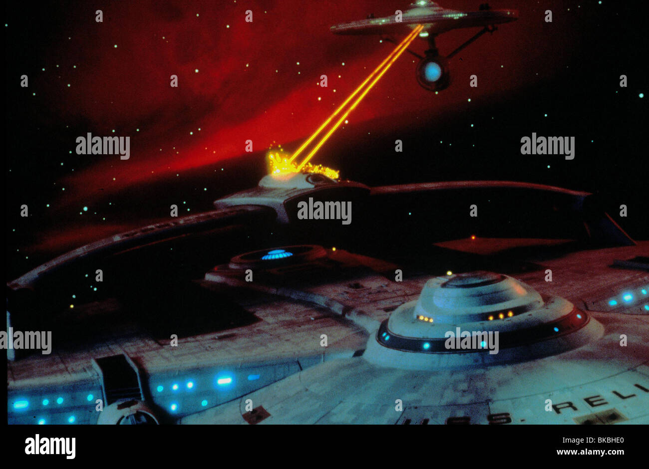 STAR TREK II: THE WRATH OF KHAN 'USS ENTERPRISE, USS RELIANT' ST2 017 Stock Photo