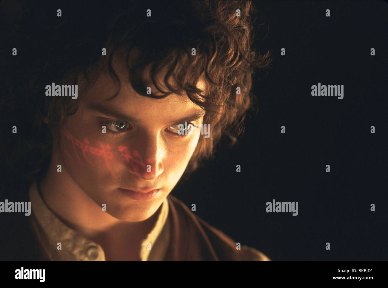 THE LORD OF THE RINGS: THE FELLOWSHIP OF THE RING (2001) ELIJAH WOOD, FRODO BAGGINS FOTR 001-32 Stock Photo