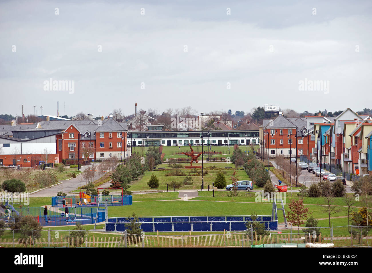 Ravenswood housing estate, built on the former Ipswich airport site