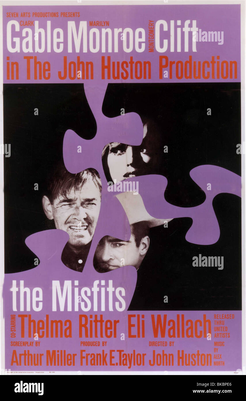 THE MISFITS -1961 POSTER Stock Photo