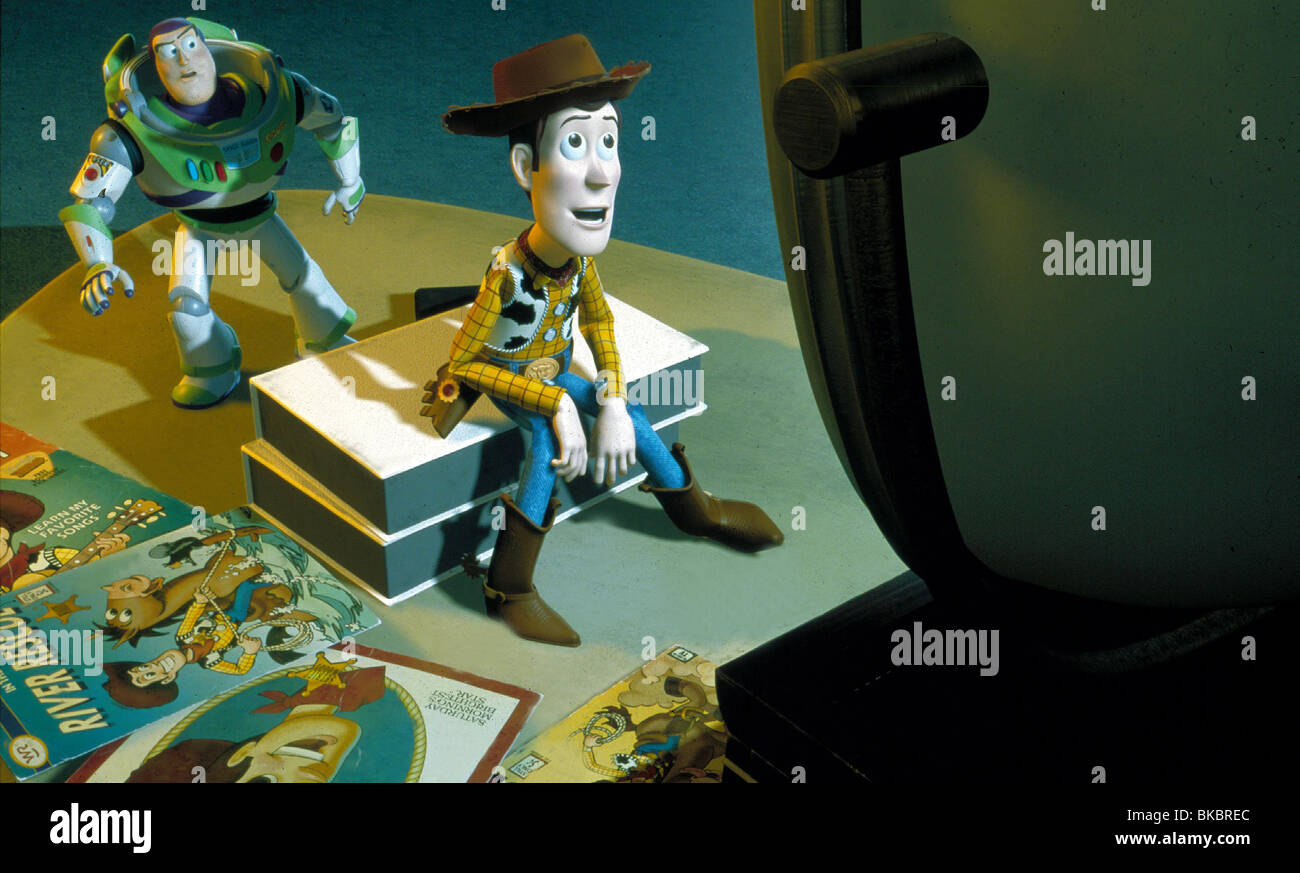 TOY STORY 2 (ANI - 1999) ANIMATED CREDIT DISNEY BUZZ LIGHTYEAR (CHARACTER), WOODY (CHARACTER) TTWO 020 Stock Photo