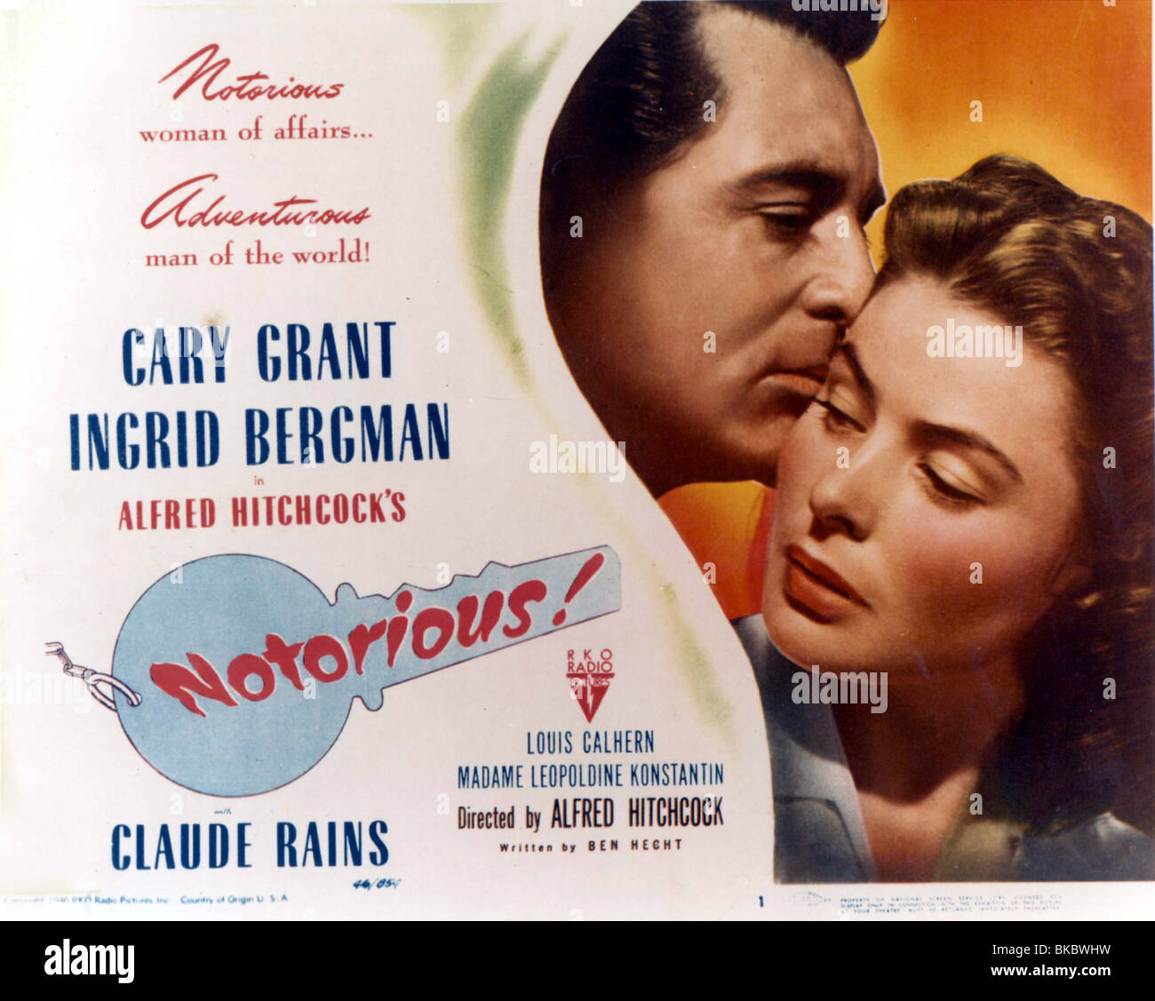 NOTORIOUS (1946) POSTER NOT 001CP Stock Photo