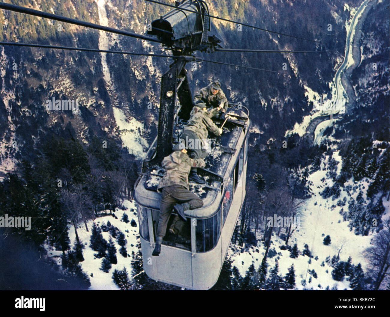 WHERE EAGLES DARE (1968) CABLE CAR WED 005FOH Stock Photo