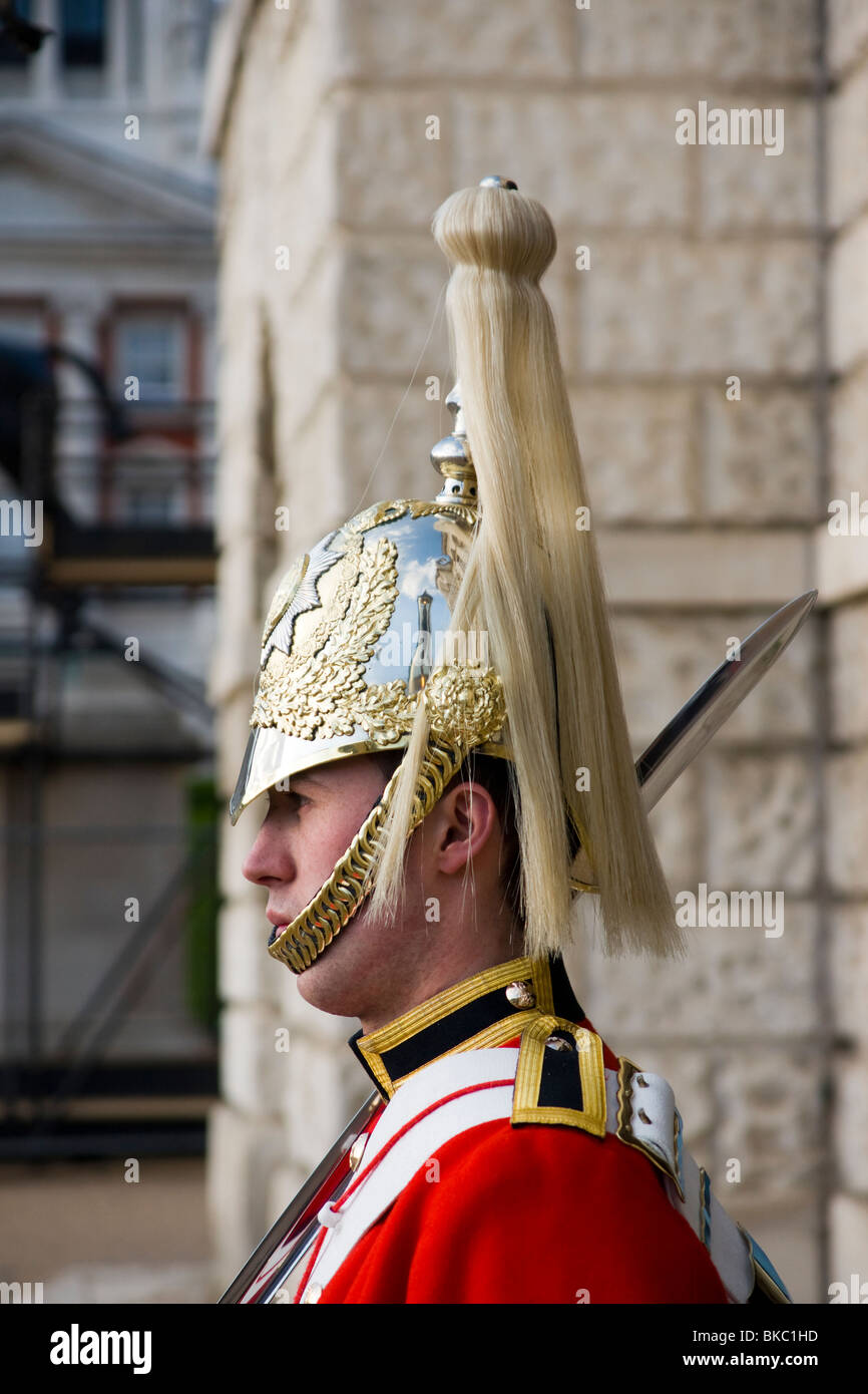 Life Guard of The Household Cavalry, UK Stock Photo