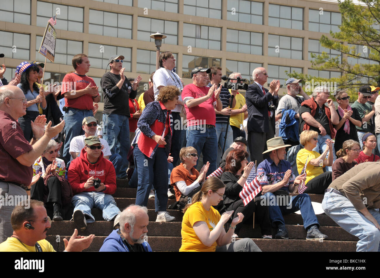 Political protest, "Tea Party", Rochester, NY USA Stock Photo Alamy