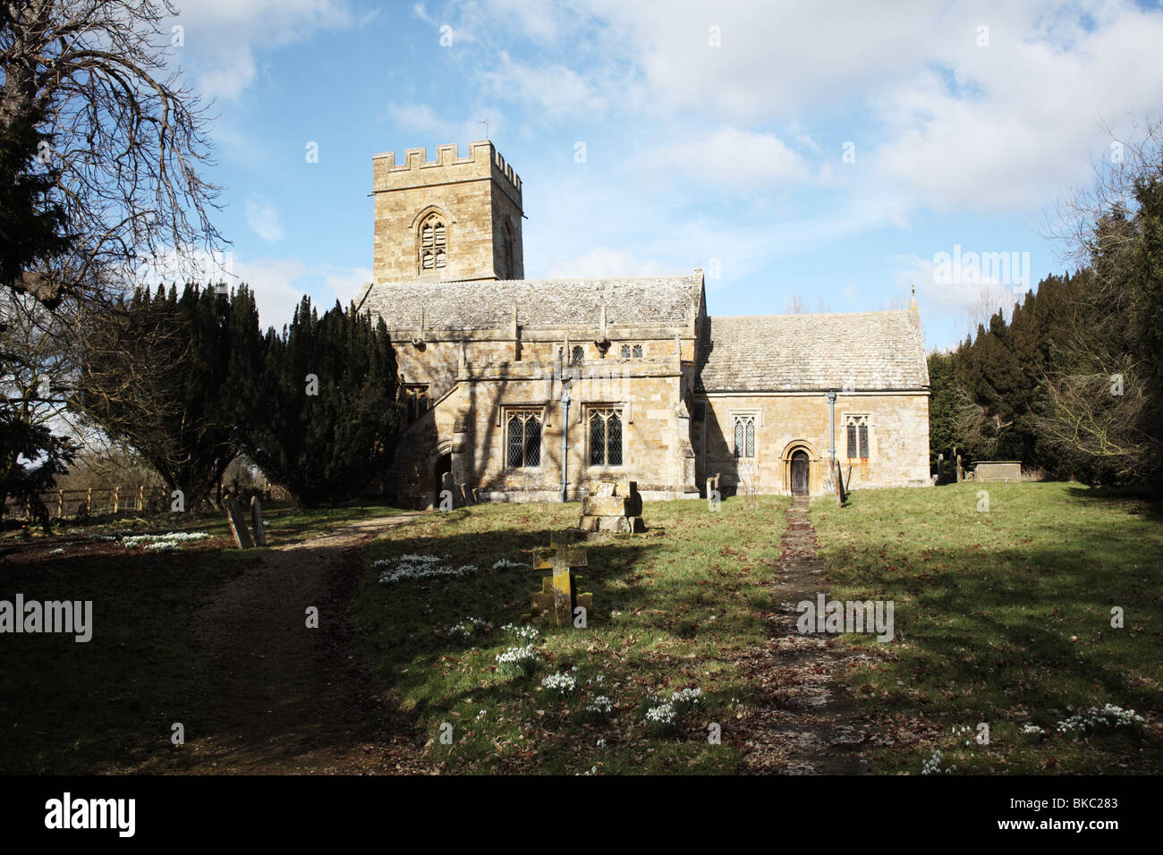 Church of St Martin, Barcheston, Warwickshire Stock Photo