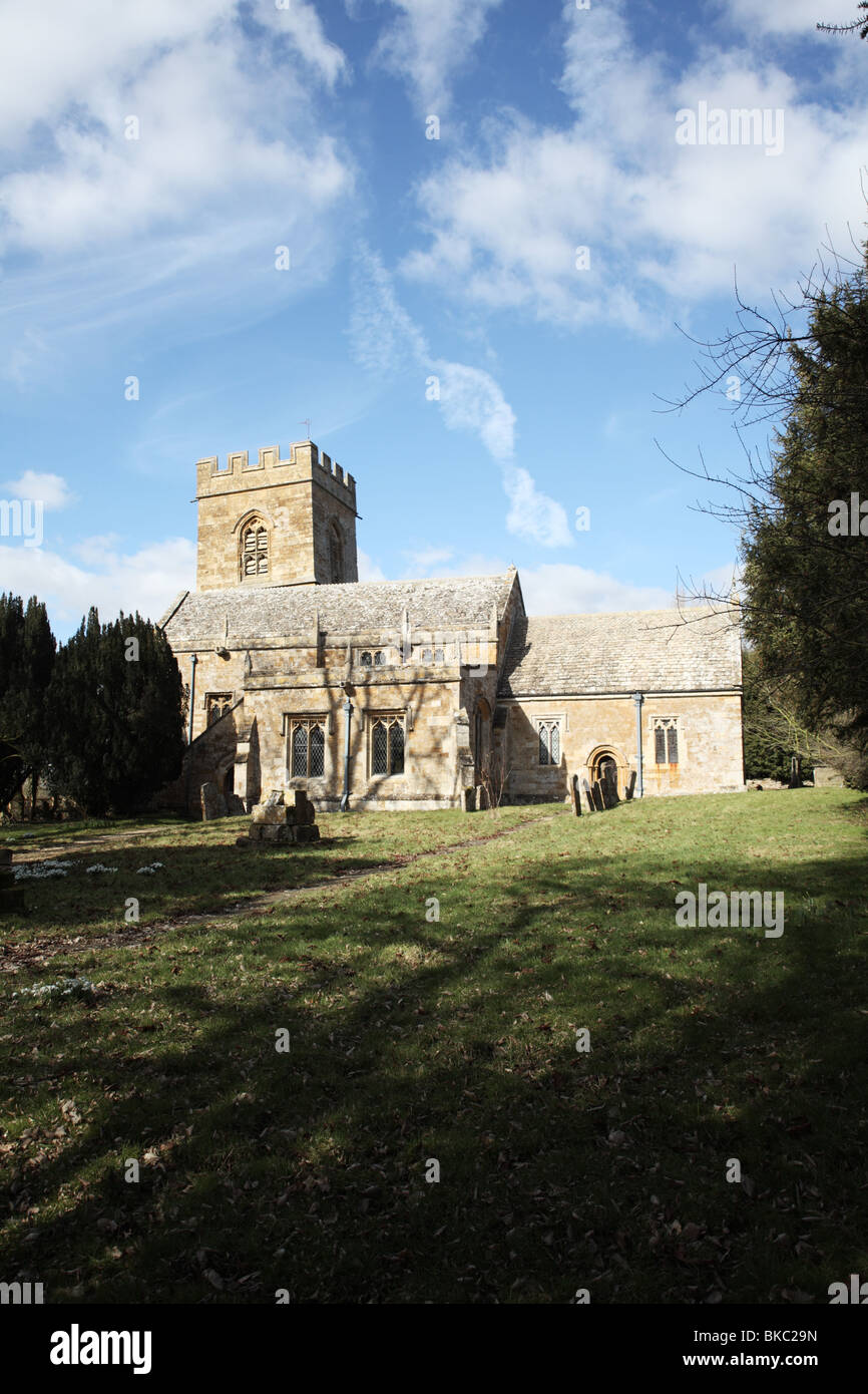 Church of St Martin, Barcheston, Warwickshire, England Stock Photo