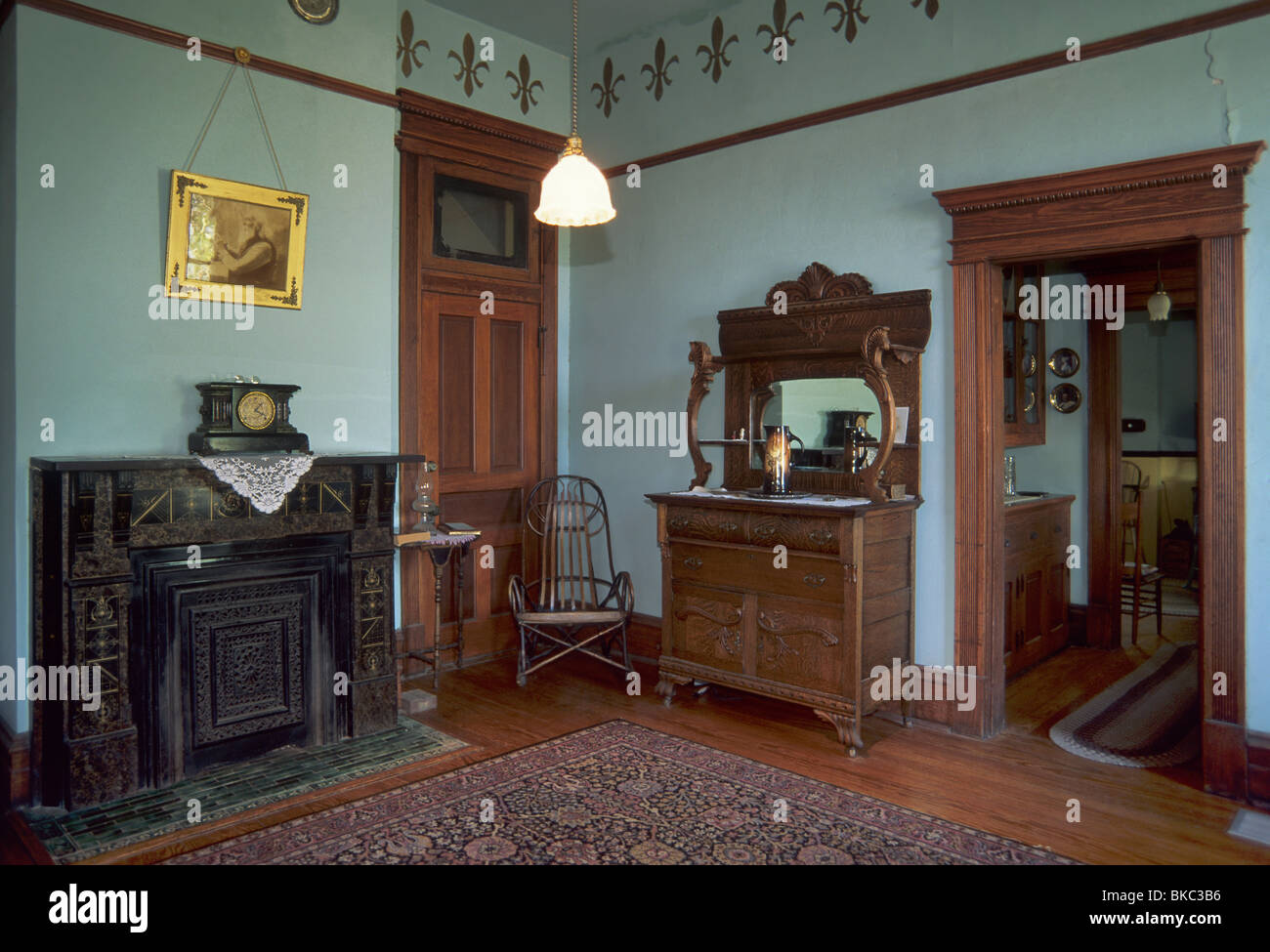 Dining room at Potton House in Big Spring, Texas, USA Stock Photo Alamy