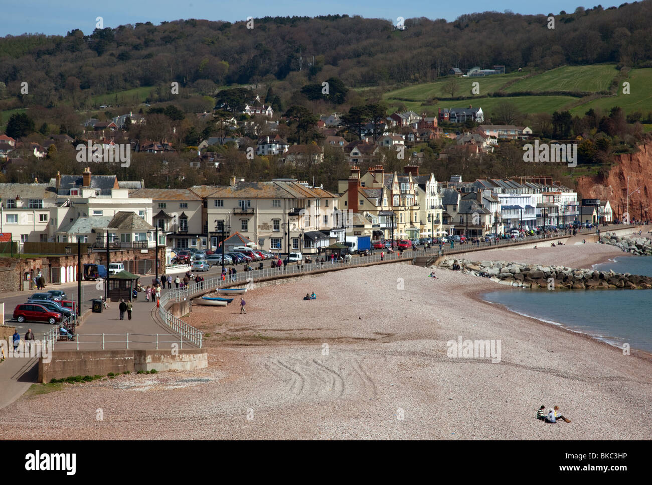 View of Sidmouth, Devon. Stock Photo