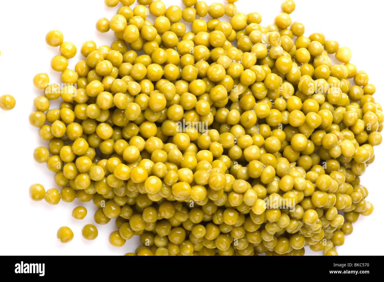 object on white - food green peas Stock Photo - Alamy