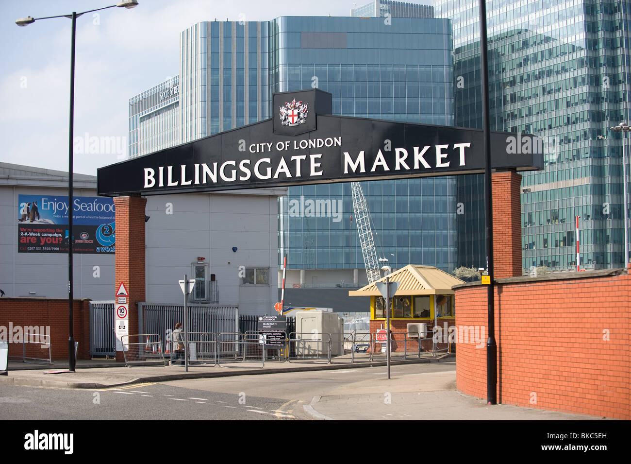 Billingsgate fish market in London E14 by Canary Wharf, spring 2010