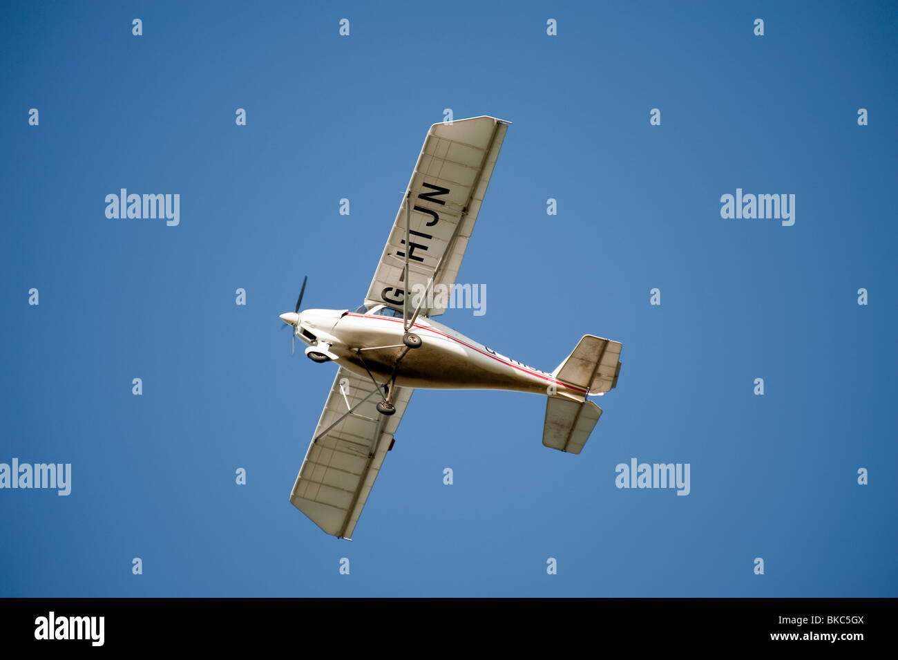 IKARUS C42 FB100 small microlight airplane Stock Photo