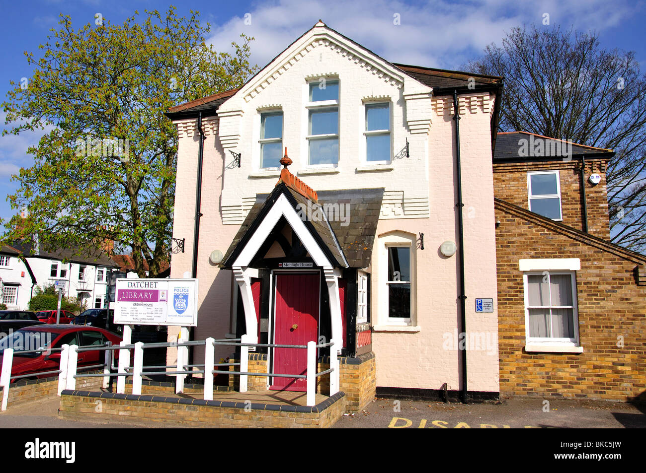 Datchet Library and Police Station on The Green, Datchet, Berkshire