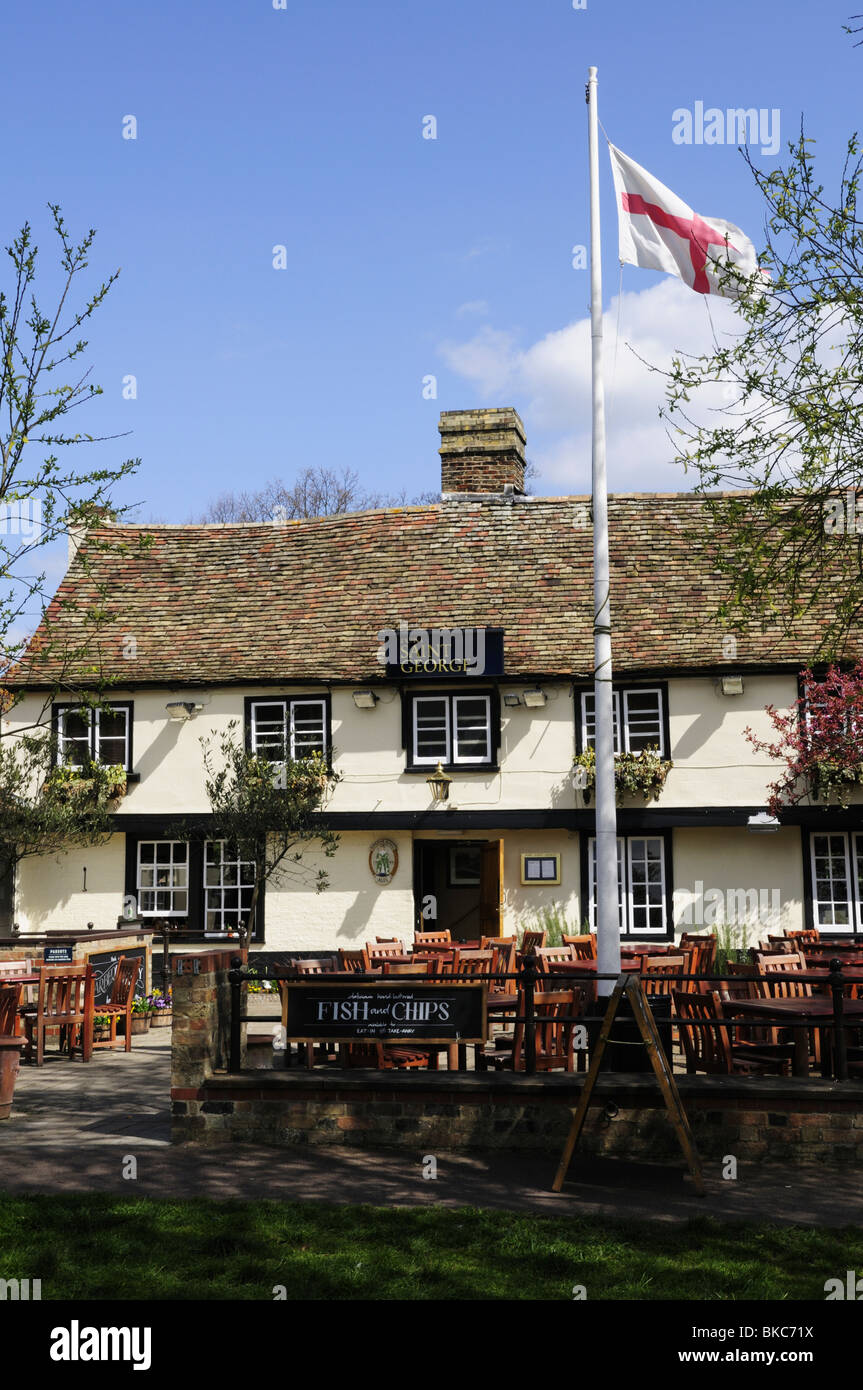 The Fort Saint George Pub, Midsummer Common, Cambridge, England, UK Stock Photo