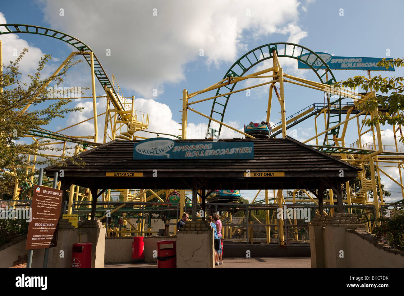 The Whirlwind Theme Park Ride Camelot UK Stock Photo