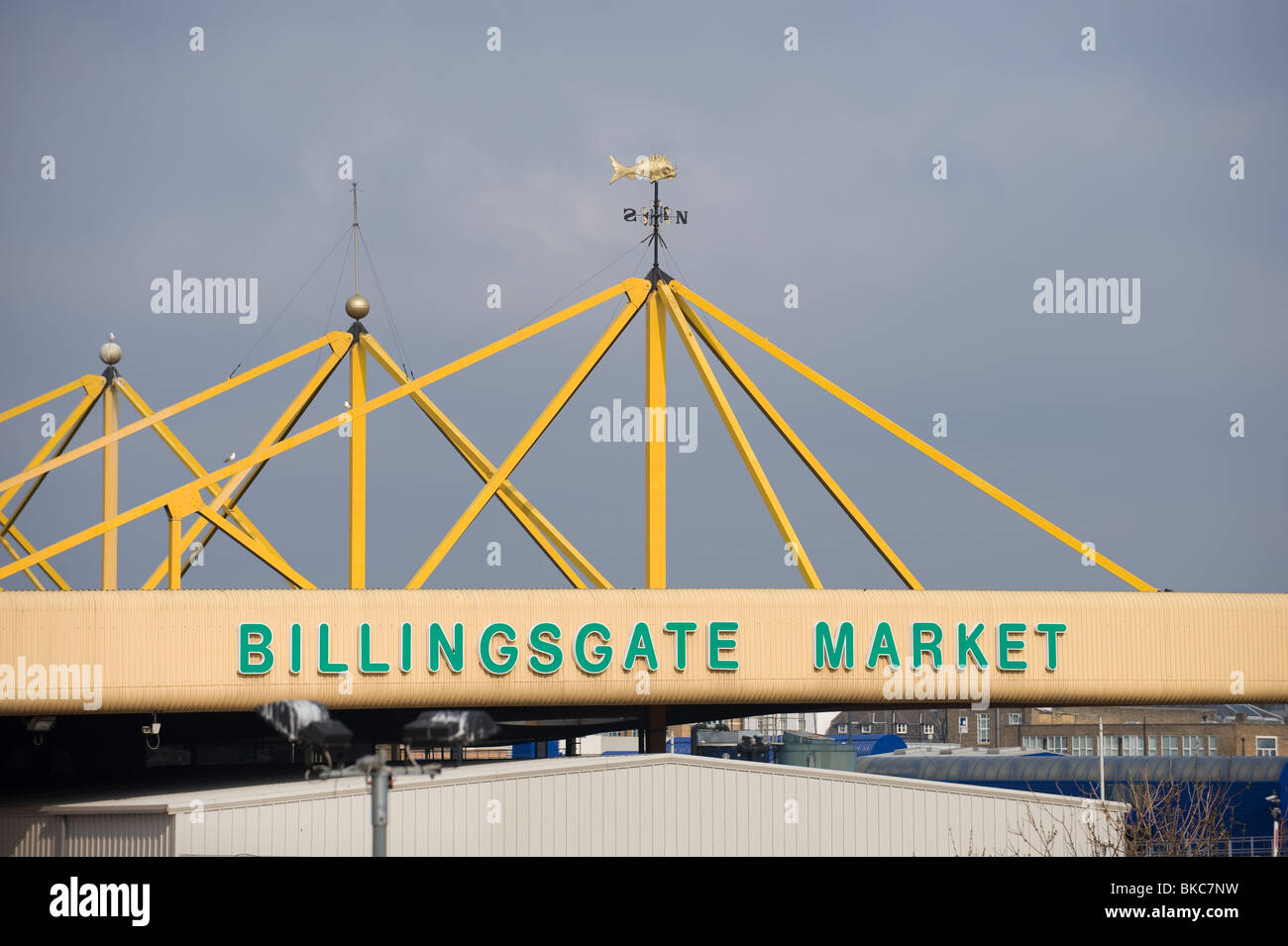 Billingsgate fish market in London E14 by Canary Wharf, spring 2010