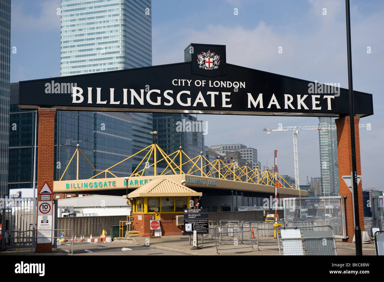 Billingsgate fish market in London E14 by Canary Wharf, spring 2010