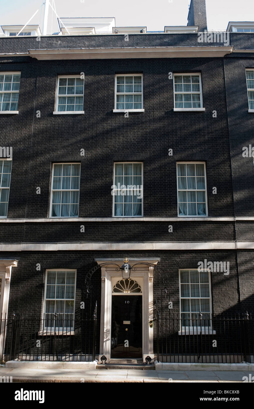 No 10 Downing Street in London, England. Residence of the Prime minister of Great Britain Stock